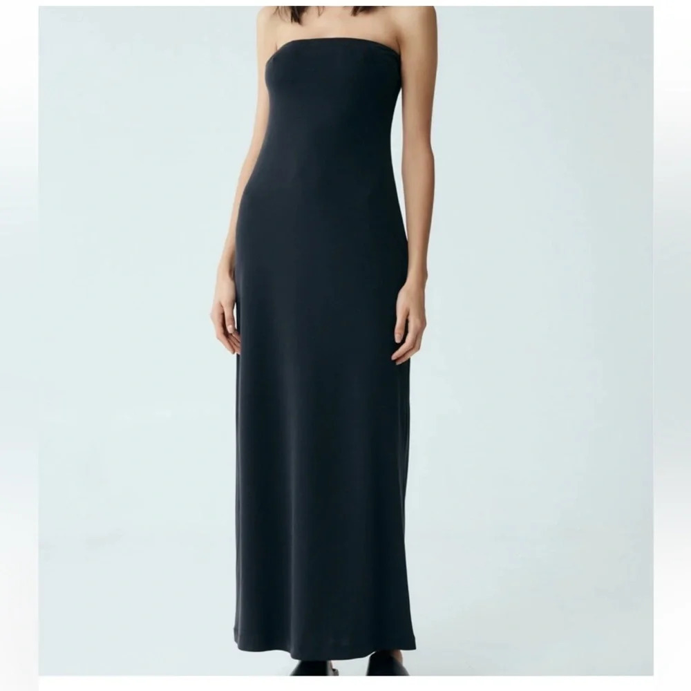 Third Form Free People Strapless Maxi Dress in Black Size 8